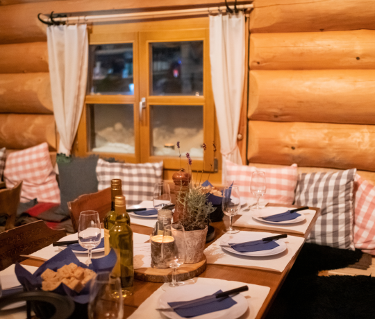 Team dinner at Blockhütte 